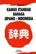 Kamus Standar Bahasa Jepang- Indonesia