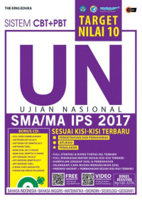 Target Nilai 10 UN Ujian Nasional SMA/MA IPS 2017 Sistem CBT + PBT : Bahasa Indonesia, Bahasa Inggris, Matematika, Ekonomi, Sosiologi, Geografi Image of Target Nilai 10 UN Ujian Nasional SMA/MA IPS 2017 Sistem CBT + PBT : Bahasa Indonesia, Bahasa Inggris, Matematika, Ekonomi, Sosiologi, Geografi